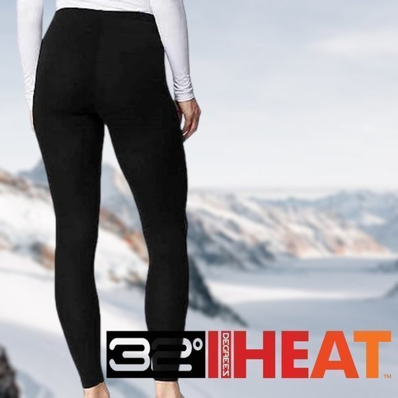 32 DEGREES | Base Layer Heat Pant Long Johns | 2-Pack | Black | NWT - Picture 3 of 3
